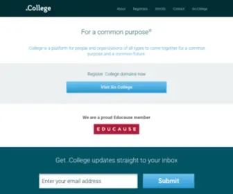 Nic.college(College Domain Names) Screenshot