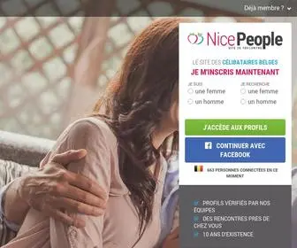 Nice-People.be(Site de rencontre belge) Screenshot
