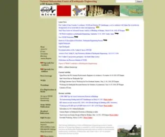 Nicee.org(National Information Centre of Earthquake Engineering) Screenshot