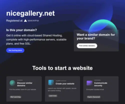 Nicegallery.net(Create a blog) Screenshot