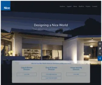 Nicegroup.com(Nice S.p.A) Screenshot