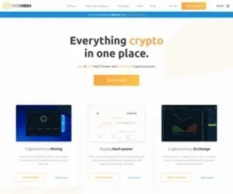 Nicehash.com(Leading Cryptocurrency Platform for Mining and Trading) Screenshot