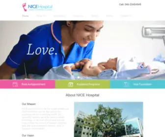 Nicehospital.in(Women newborns children) Screenshot