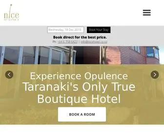 Nicehotel.co.nz(Nice Hotel) Screenshot