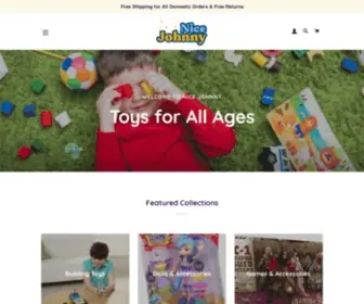 Nicejohnny.com(Shop for toys for all ages) Screenshot