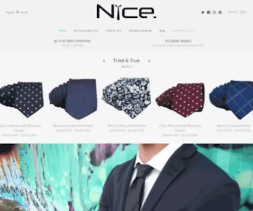 Nicemenswear.com(Create an Ecommerce Website and Sell Online) Screenshot