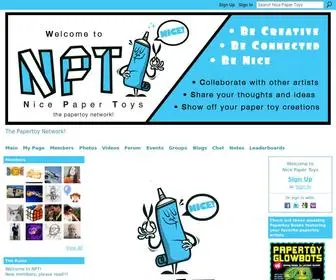 Nicepapertoys.com(Nice Paper Toys) Screenshot