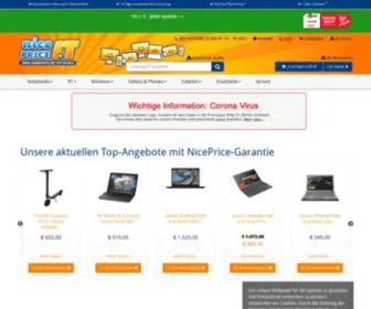 Nicepriceit.de(Preisgünstige gebrauchte Elektronik mit Garantie) Screenshot