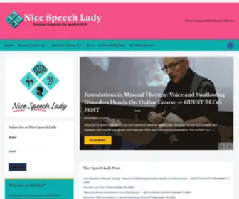 Nicespeechlady.com(nicespeechlady) Screenshot