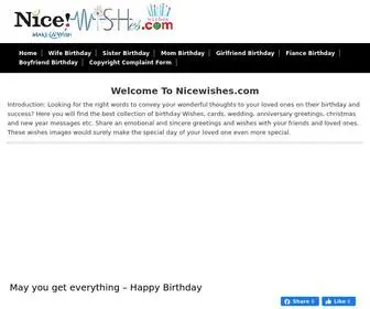Nicewishes.com(Wishes and Greeting Cards) Screenshot