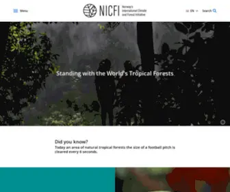 NicFi.no(Norway's International Climate and Forest Initiative (NICFI)) Screenshot