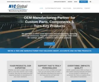 NicGlobalms.com(Award Winning Manufacturing Solutions) Screenshot