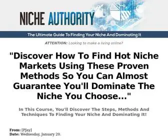 Niche-Authority.tk(Special Limited Time Offer) Screenshot