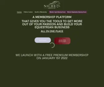 Nicheequestrianclubs.com(Niche Equestrian Marketing Site) Screenshot