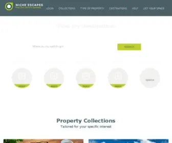 Nicheescapes.com(Niche Escapes Holiday Lettings) Screenshot