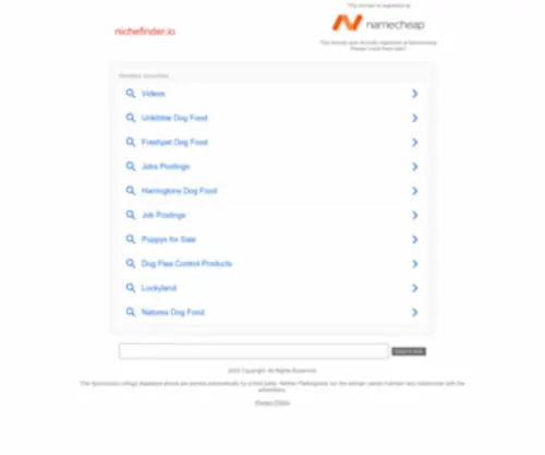 Nichefinder.io(NicheFinder) Screenshot