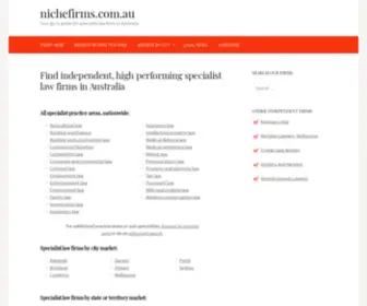 Nichefirms.com.au(Find independent) Screenshot