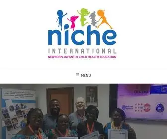 Nicheinternational.org.uk(Charity working in newborn care and health worker education) Screenshot