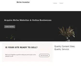 Nicheinvestor.com(Niche Investor Online Business Marketplace) Screenshot