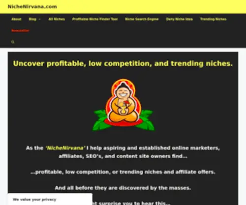 Nichenirvana.com(Uncover Profitable) Screenshot