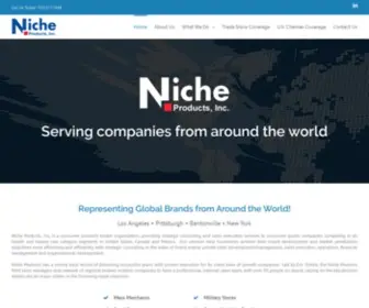 Nicheproductsinc.com(Representing Global Brands from Around the World) Screenshot