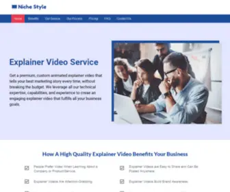 Nichestyle.co(Your one stop shop for your explainer video needs) Screenshot