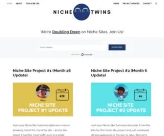Nichetwins.com(Teaching you to blog) Screenshot
