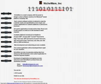 Nicheware-INC.com(Custom Software Applications Sales & Dist) Screenshot