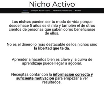 Nichoactivo.com(Nicho Activo) Screenshot