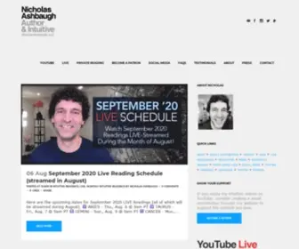 Nicholasashbaugh.com(YouTuber, Author, Intuitive & Producer) Screenshot