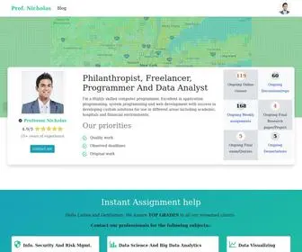 Nicholasassignments.com(Nicholas Assignments) Screenshot