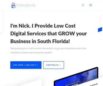 Nicholasbarreiro.com(Nicholas Barreiro Digital Marketing) Screenshot