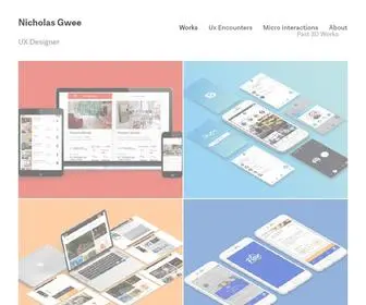 Nicholasgwee.com(This webpage) Screenshot