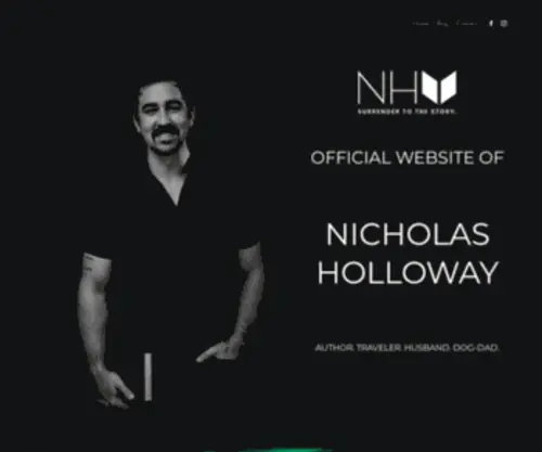 Nicholashollowayauthor.com(Nicholas Holloway) Screenshot