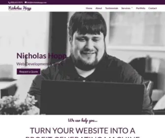 Nicholashopp.com(Custom, Affordable & User Friendly Web Design) Screenshot