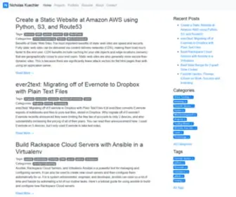 Nicholaskuechler.com(Nicholas Kuechler) Screenshot
