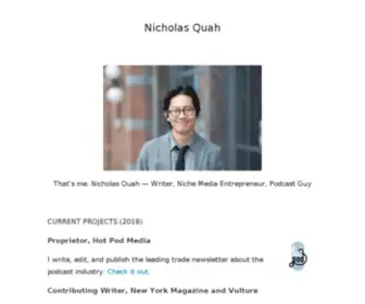 Nicholasquah.com(That's me) Screenshot
