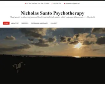 Nicholassantopsychotherapy.com(The propensity to make strong emotional bonds to particular individuals is a basic component of human nature) Screenshot