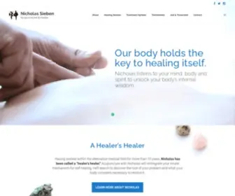 Nicholassieben.com(Healing with the wisdom of Chinese Medicine) Screenshot