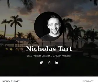 Nicholastart.com(Nicholas Tart) Screenshot