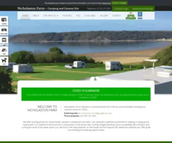 Nicholastonfarm.co.uk(Nicholaston Farm Campsite) Screenshot