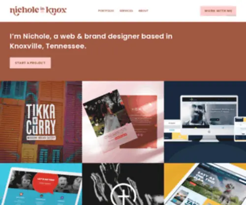 Nicholeinknox.com(Graphic Design by Nichole in Knoxville) Screenshot