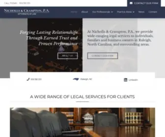 Nichollscrampton.com(Business Law Attorneys) Screenshot