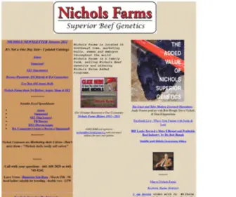 Nicholsfarms.biz(Nichols Superior Beef Genetics) Screenshot