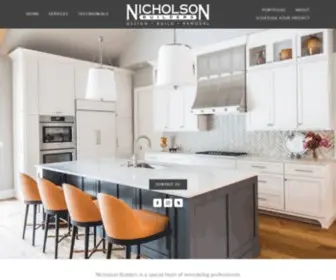 Nicholsonbuilders.com(Nicholson Builders) Screenshot