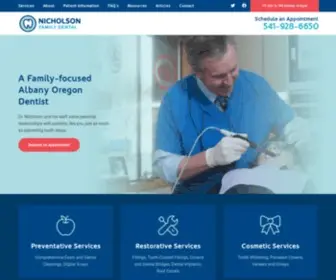 Nicholsonfamilydental.com(Dr. Scott Nicholson) Screenshot