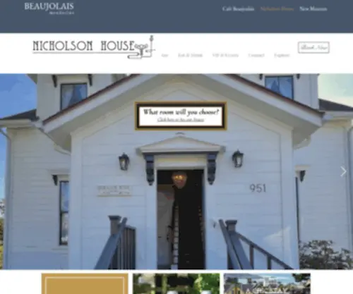 Nicholsonhouse.com(Luxury Hotel) Screenshot