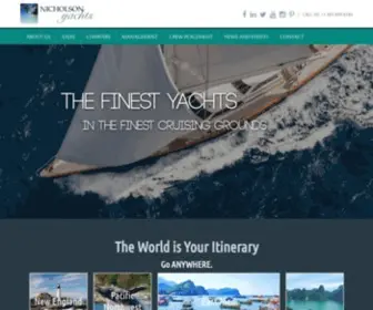 Nicholsonyachts.com("The World) Screenshot