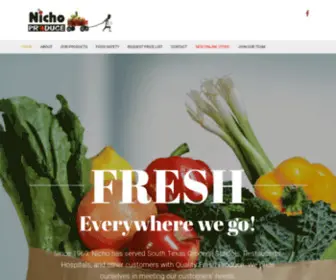 Nichoproduce.com(Food Supplier Edinburg) Screenshot