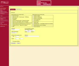 Nicht-IM-Katalog.de(Datenbank) Screenshot